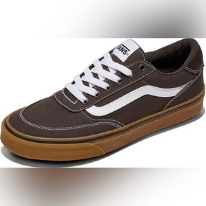Vans Men's Dark Brown Canvas Sneakers